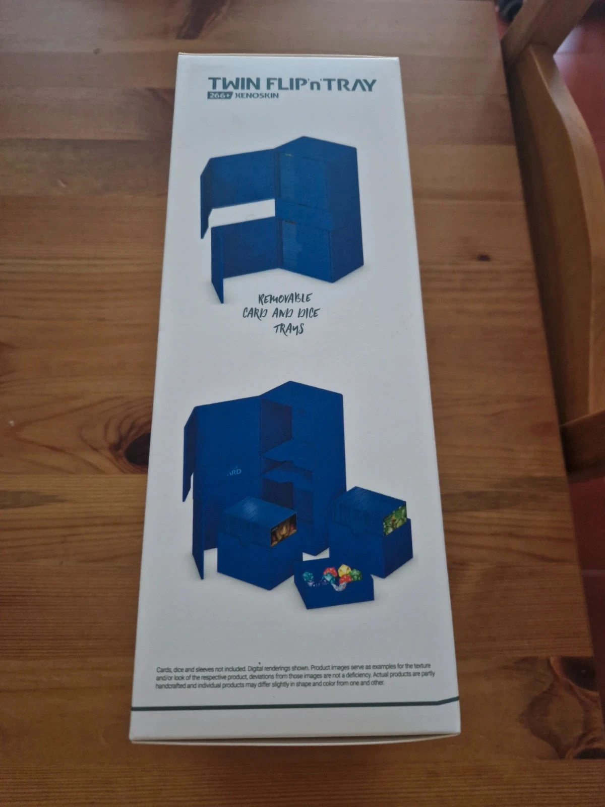 Ultimate Guard Twin Flip'n'Tray 266+ Xenoskin Caja para baraja azul – photo 2